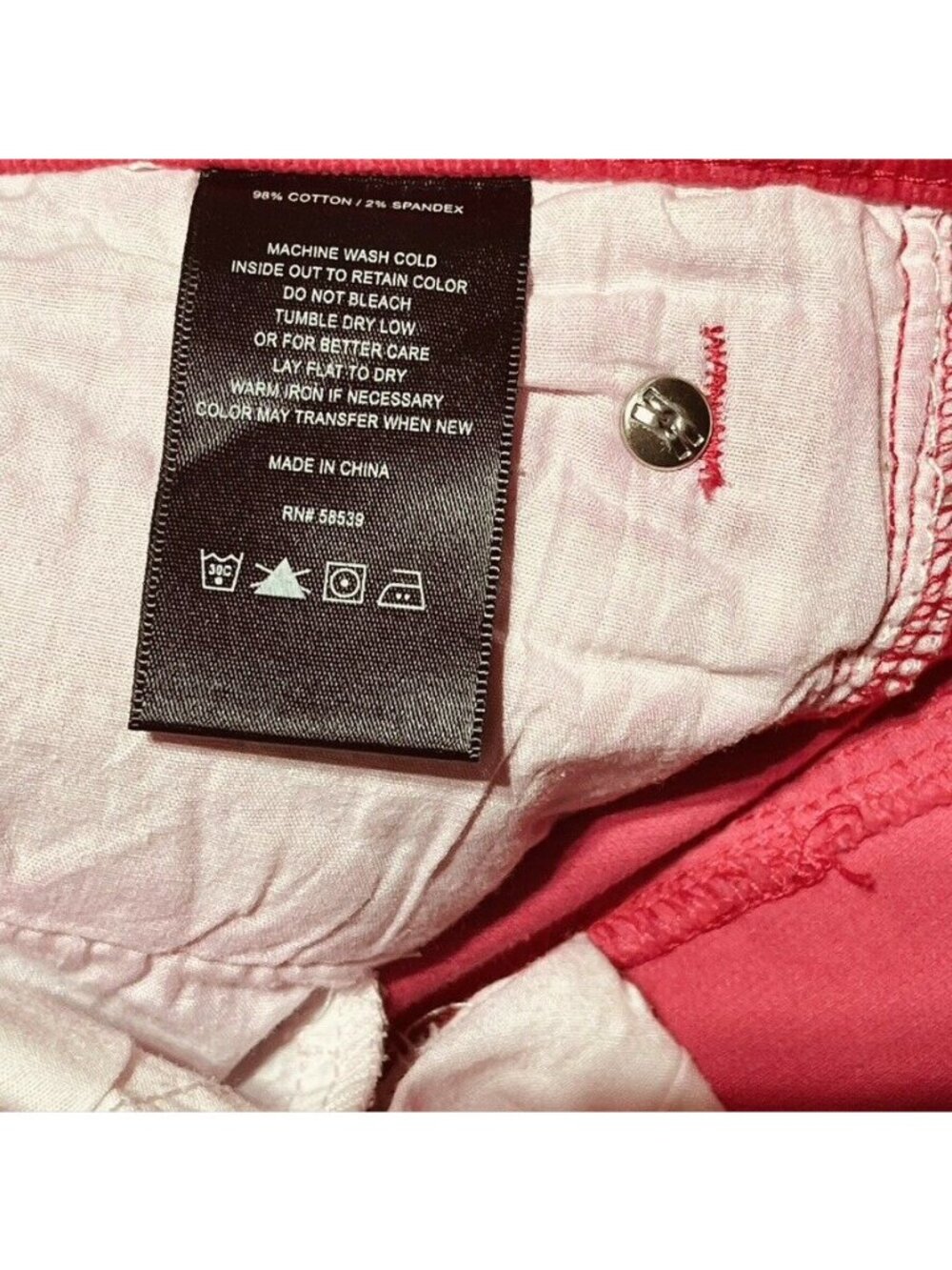 KUT from the Kloth Womens Red Corduroy Pants Size 6 - Picture 9 of 12
